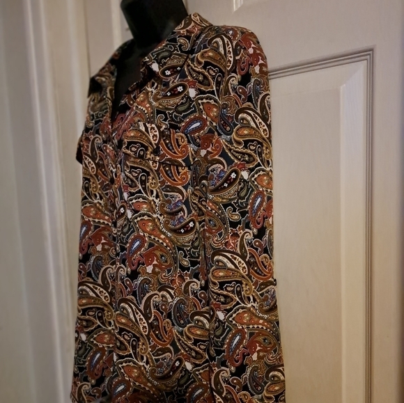 Studio Works button Down Blouse size XL - Picture 3 of 7